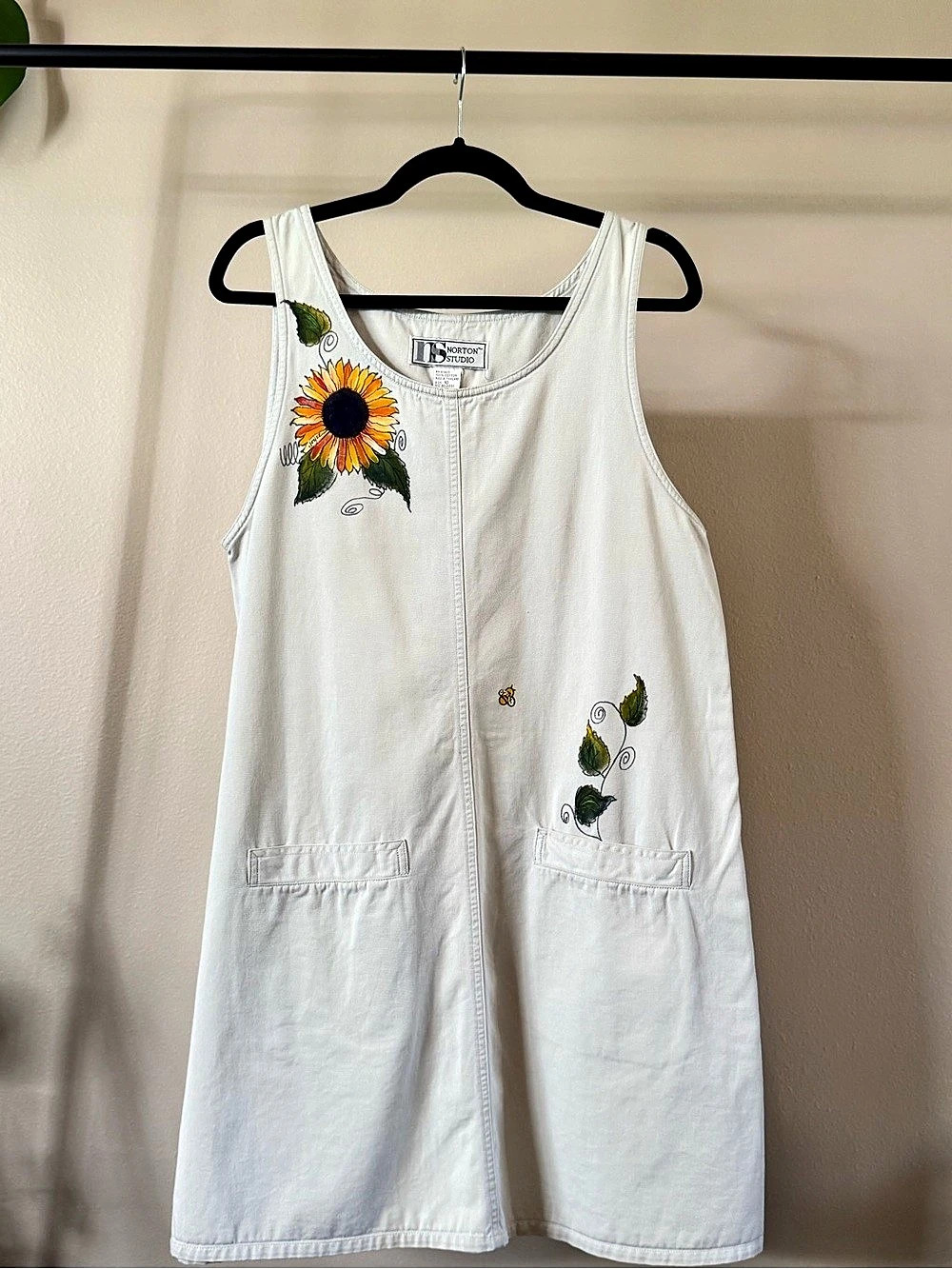 Norton Studio Embroidered White Mini Dress